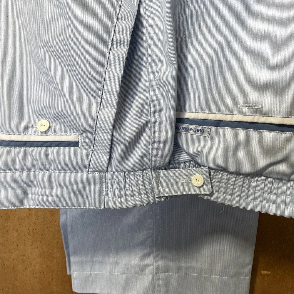 Pierre Cardin VTG 2 Pc Men's Short Sleeve Shirt and Pants L‎ Top XL Pants